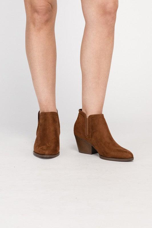 GWEN Suede Ankle Boots - Boots