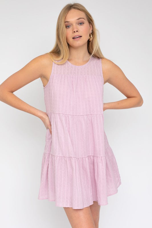 Gilli Sleeveless Tiered Mini Dress