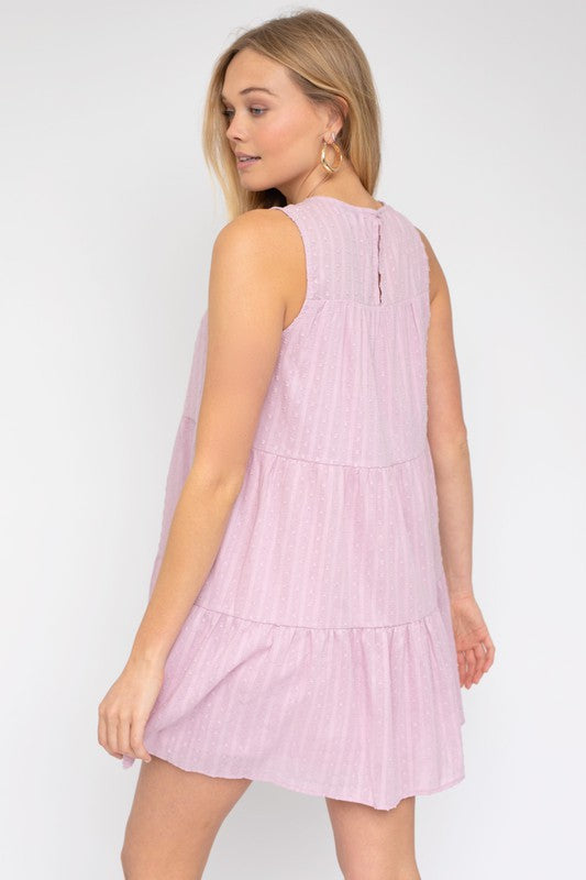 Gilli Sleeveless Tiered Mini Dress