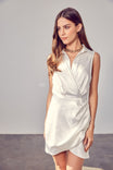 Do + Be Collection Collar Wrap Dress