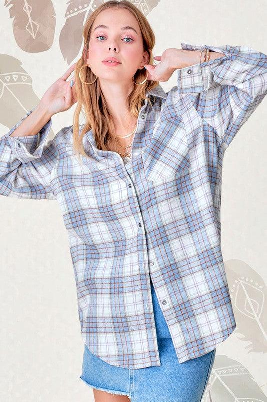 Dreamy Plaid Shacket - Shirt