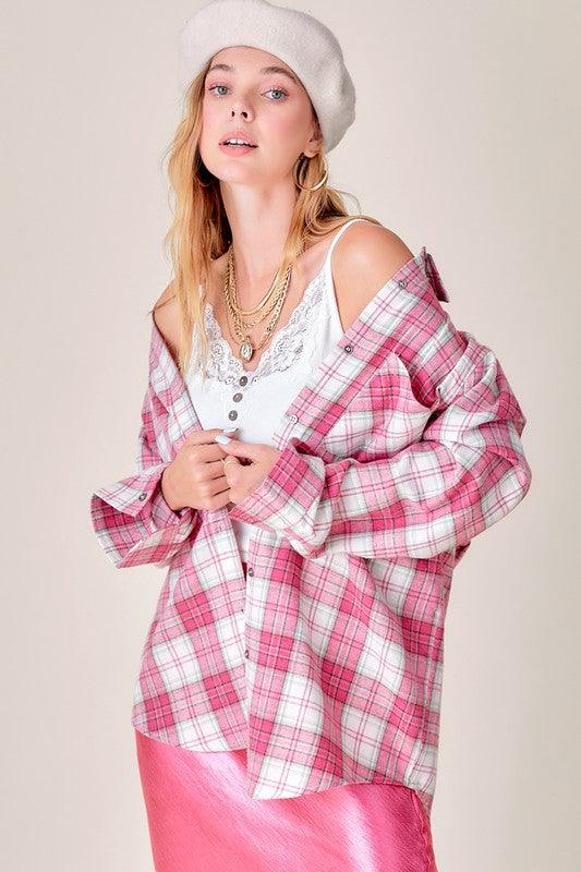 Dreamy Plaid Shacket - Shirt