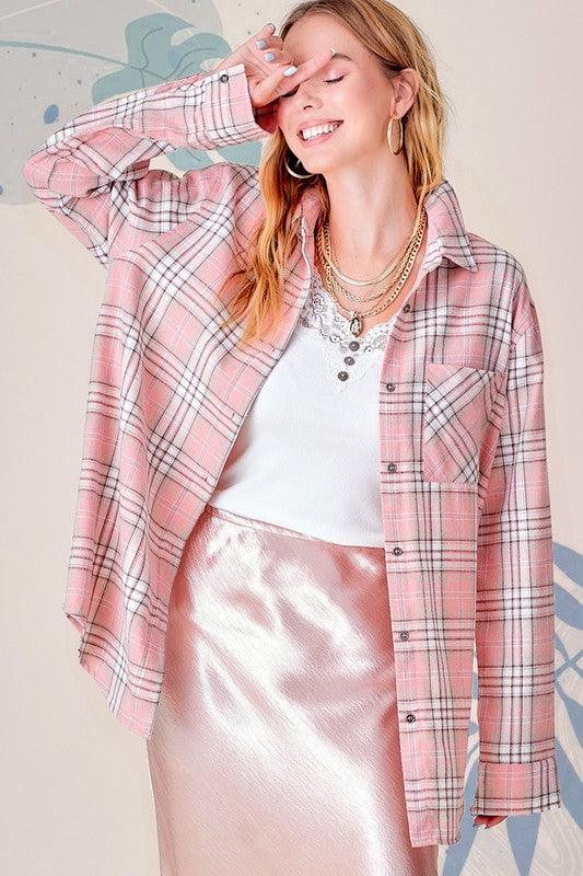 Dreamy Plaid Shacket - Shirt