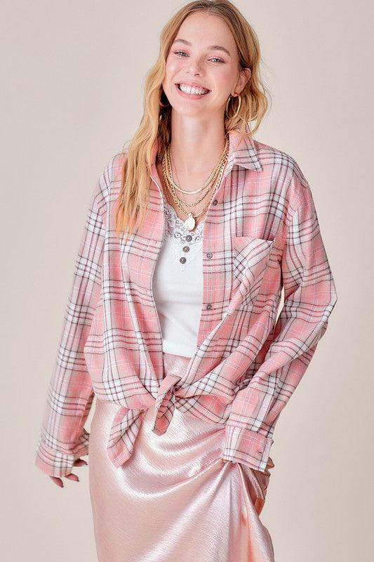 Dreamy Plaid Shacket - Shirt