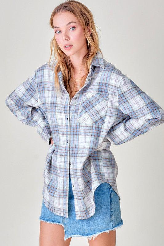 Dreamy Plaid Shacket - Shirt