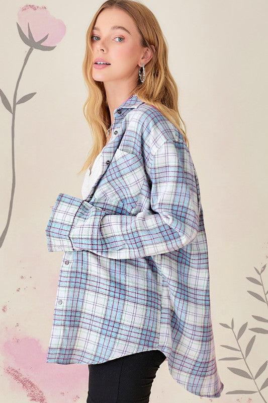 Dreamy Plaid Shacket - Shirt