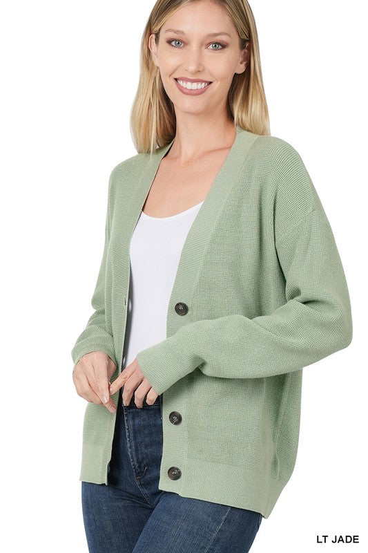 Zenana Viscose Sweater Cardigan