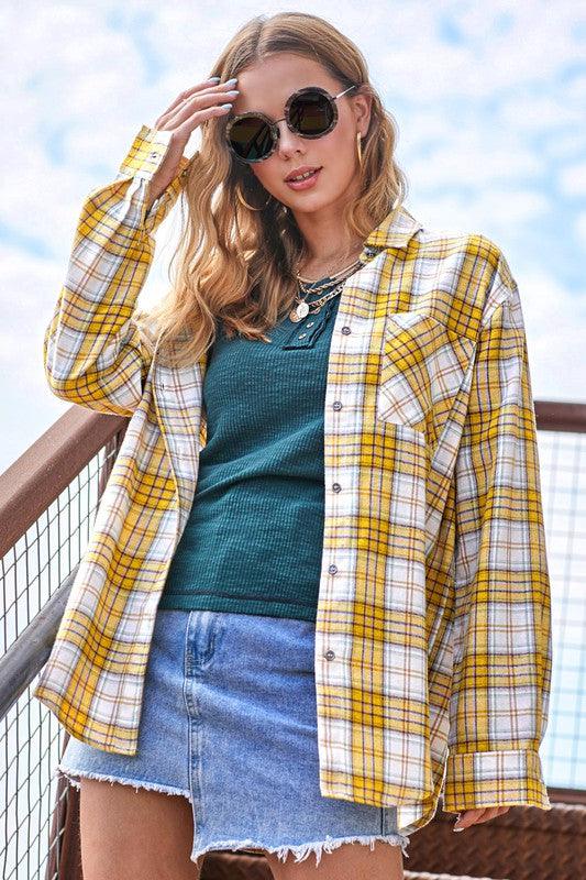 Dreamy Plaid Shacket - Shirt