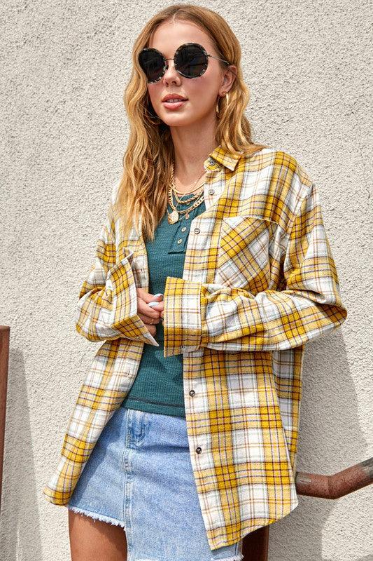 Dreamy Plaid Shacket - Shirt