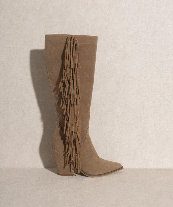 OASIS SOCIETY OUT WEST - Knee-High Fringe Boots - Boots