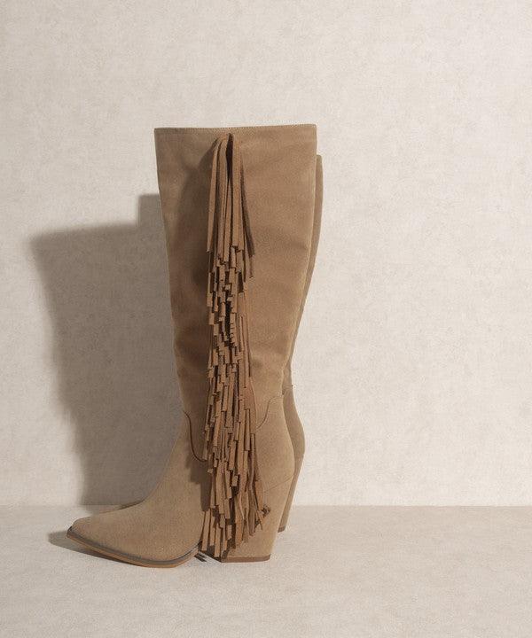 OASIS SOCIETY OUT WEST - Knee-High Fringe Boots - Boots