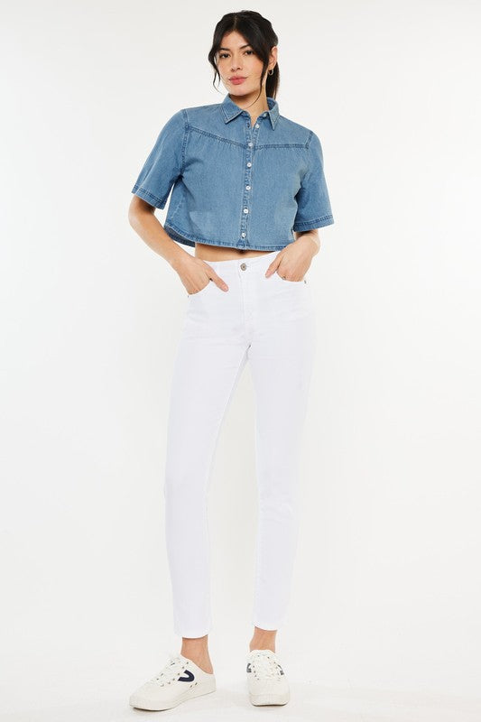 Kan Can USA High Rise Ankle Skinny Jeans