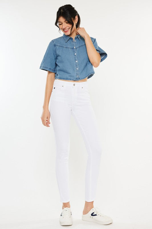 Kan Can USA High Rise Ankle Skinny Jeans