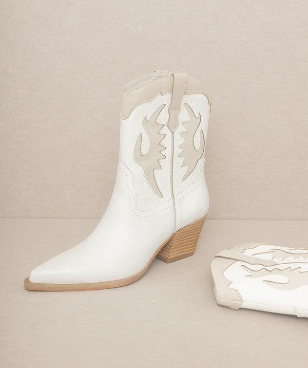 OASIS SOCIETY Houston - Layered Panel Cowboy Boots - Boots