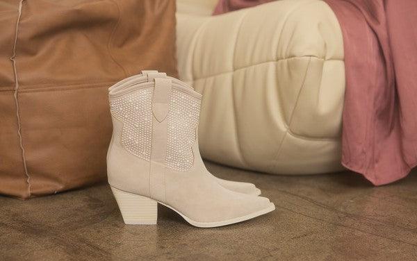 OASIS SOCIETY Cannes - Pearl Studded Western Boots - Boots