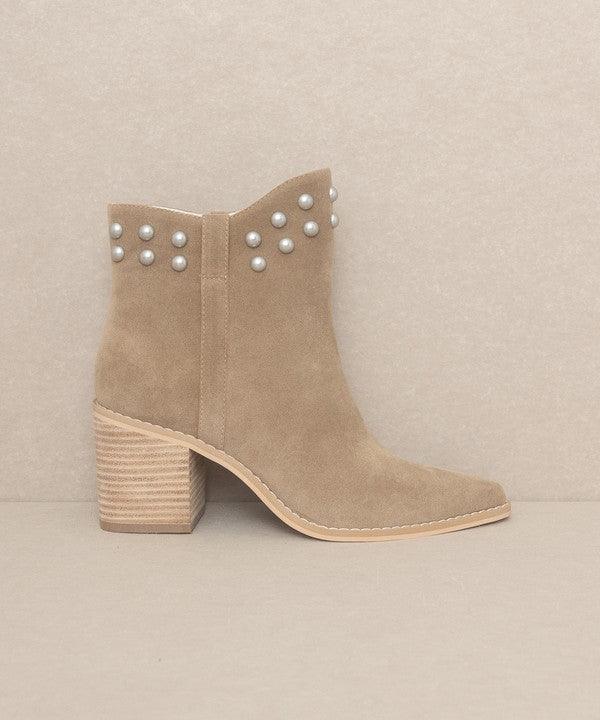 OASIS SOCIETY Alofi - Studded Collar Booties - Boots