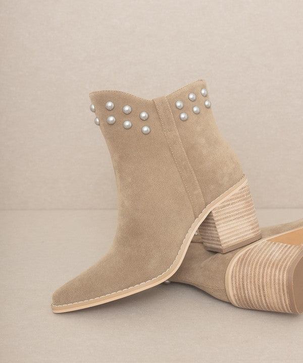 OASIS SOCIETY Alofi - Studded Collar Booties - Boots