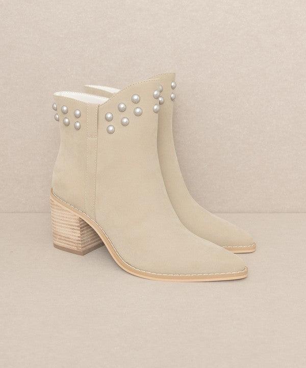 OASIS SOCIETY Alofi - Studded Collar Booties - Boots