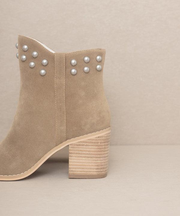 OASIS SOCIETY Alofi - Studded Collar Booties - Boots