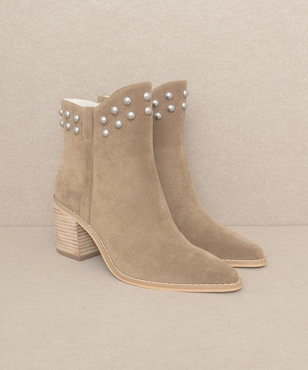 OASIS SOCIETY Alofi - Studded Collar Booties - Boots