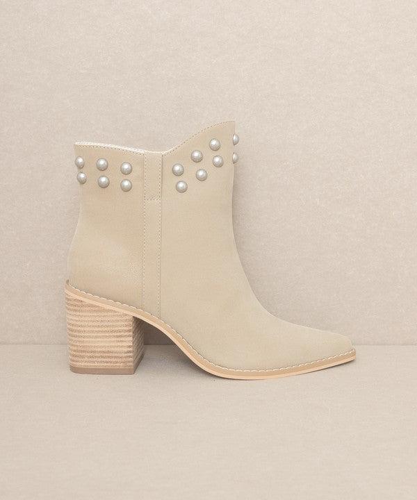 OASIS SOCIETY Alofi - Studded Collar Booties - Boots