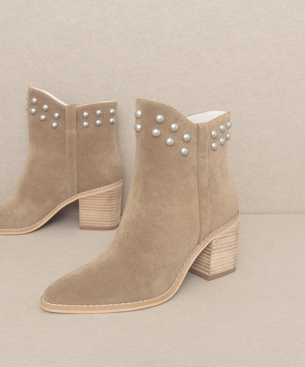 OASIS SOCIETY Alofi - Studded Collar Booties - Boots