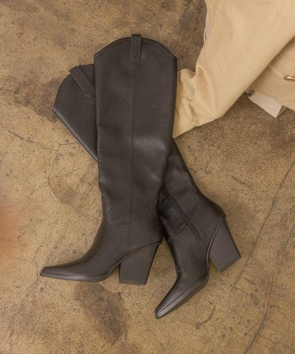 OASIS SOCIETY Barcelona - Knee High Western Boots - Boots