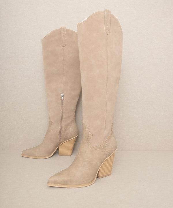 OASIS SOCIETY Barcelona - Knee High Western Boots - Boots