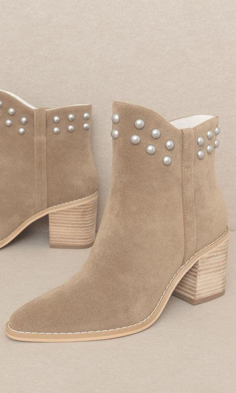 OASIS SOCIETY Alofi - Studded Collar Booties - Boots