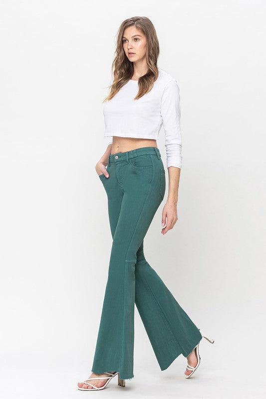 High Rise Super Flare Jeans - Jeans