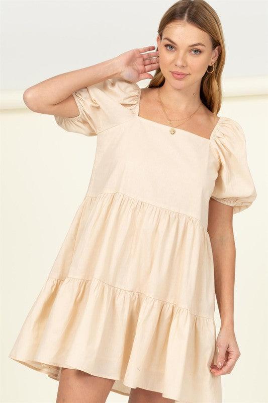 HYFVE Milk Maiden Short Sleeve Tiered Sundress - Dresses