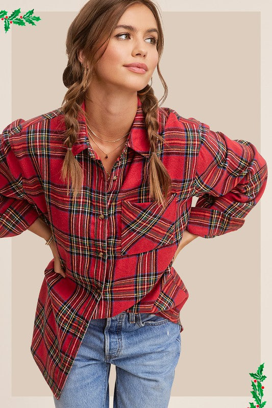 La Miel Plaid Avril Shirt