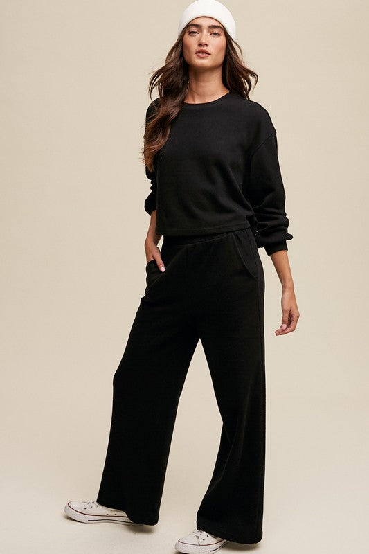 Listicle Knit Sweat Top and Pants Athleisure Lounge Sets