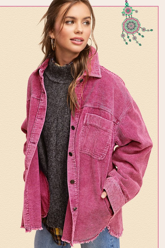 La Miel Daisy Corduroy Jacket