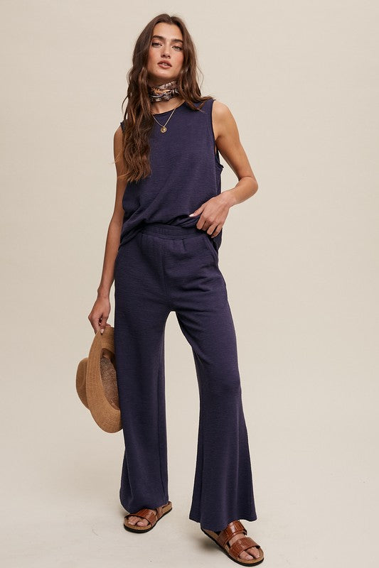 Listicle Soft Knit Tank and Sweat Pant Set