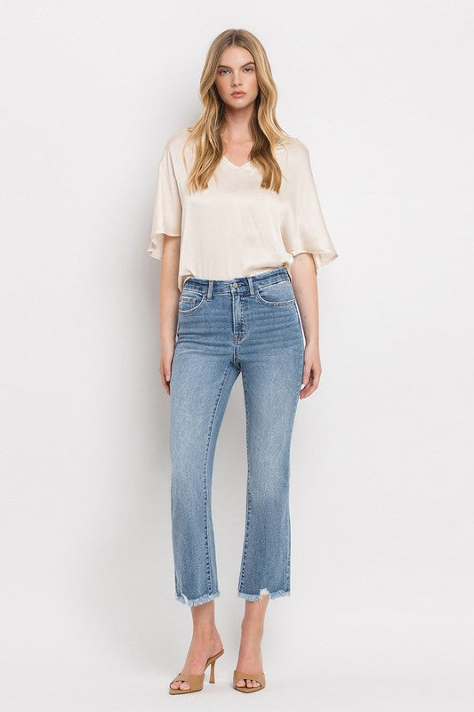 VERVET by Flying Monkey High Rise Crop Flare Jeans