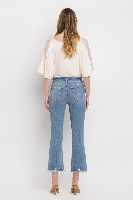 VERVET by Flying Monkey High Rise Crop Flare Jeans