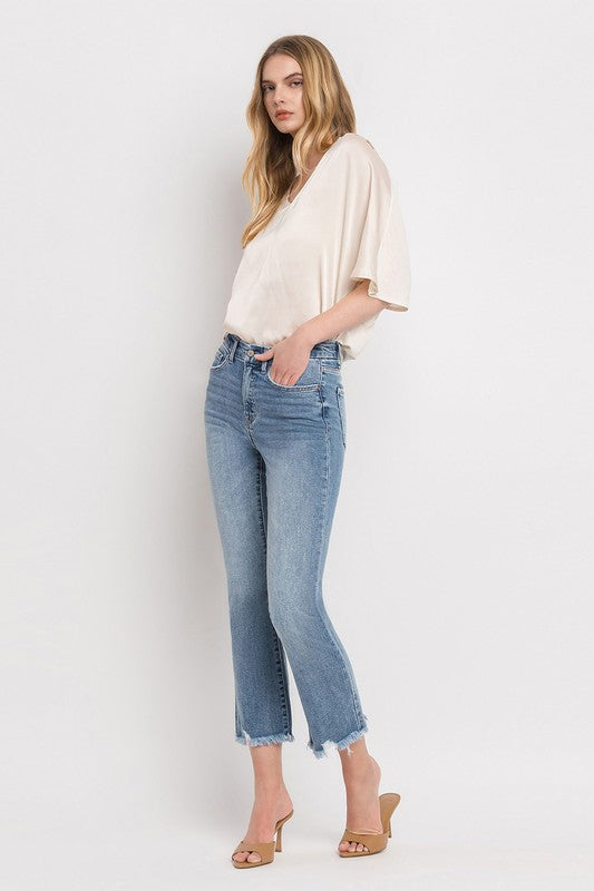 VERVET by Flying Monkey High Rise Crop Flare Jeans