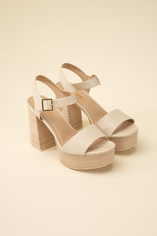 OPTIONS-S Ankle Strap Heels