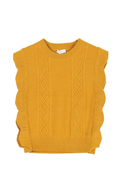 Lilou Ruffle Sweater Vest