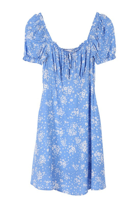 Lilou Floral SS Puff Sleeve Dress