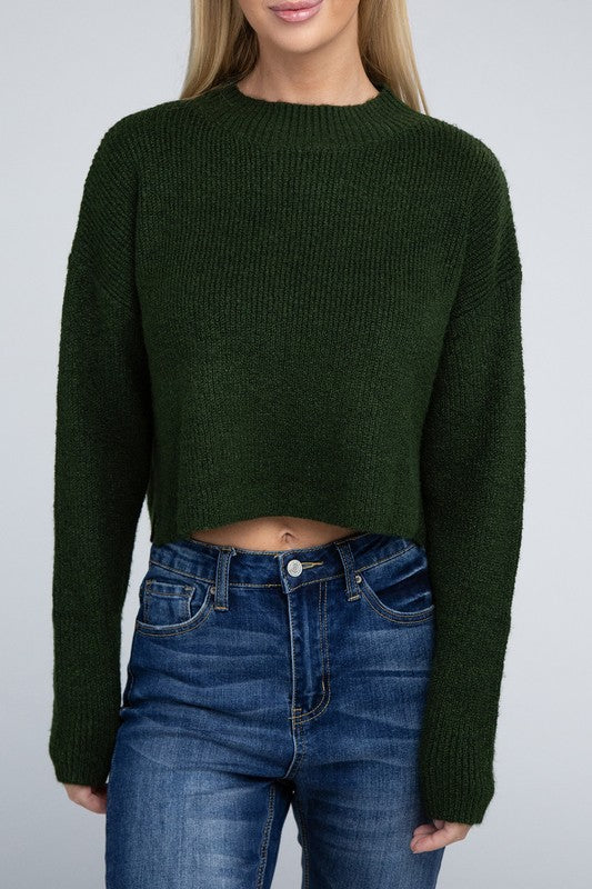 Ambiance Apparel Mock Neck Pullover Sweater