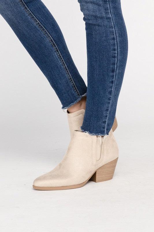 GWEN Suede Ankle Boots - Boots