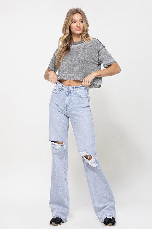 90's Vintage Flare Jeans - Jeans