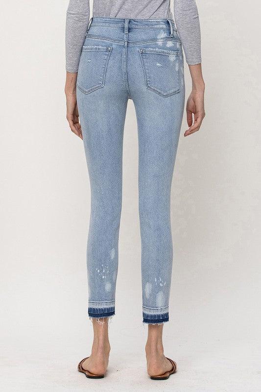 Skinny Mid Rise Crop Skinny - Jeans