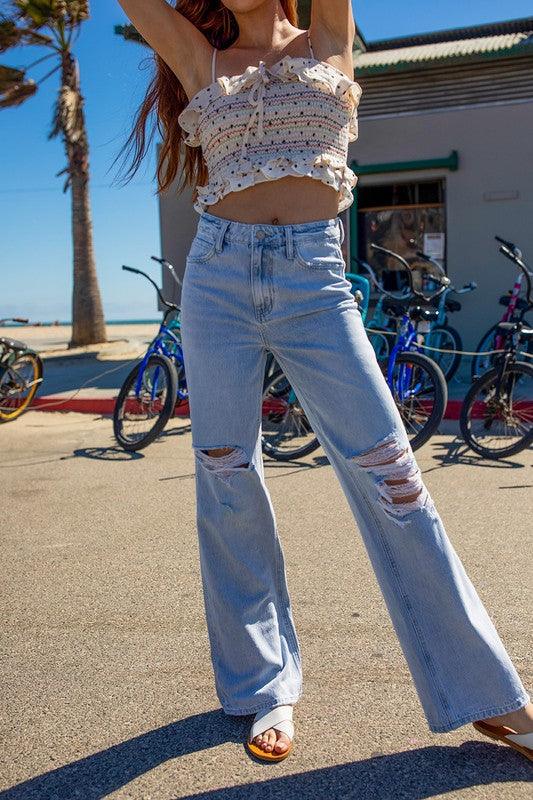 90's Vintage Flare Jeans - Jeans