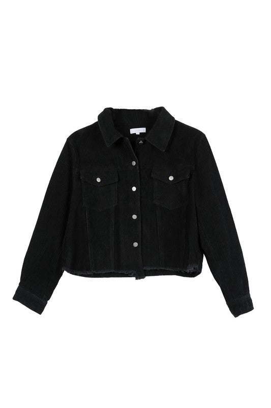 Lilou Frayed Corduroy Jacket