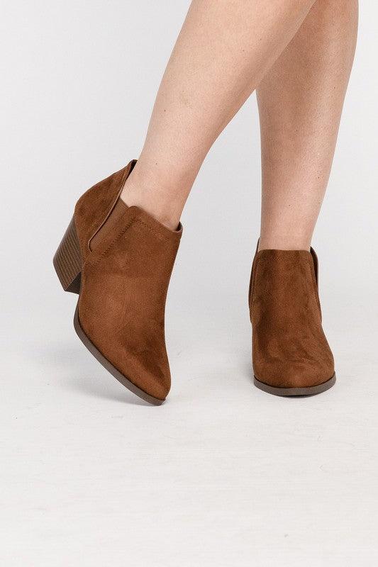 GWEN Suede Ankle Boots - Boots