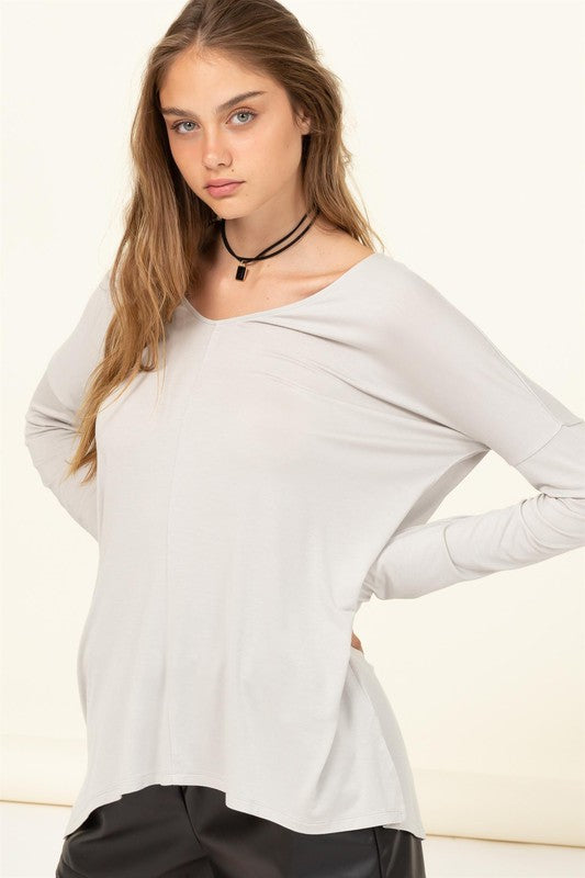 HYFVE Effortless Endeavor Oversized Long Sleeve Top