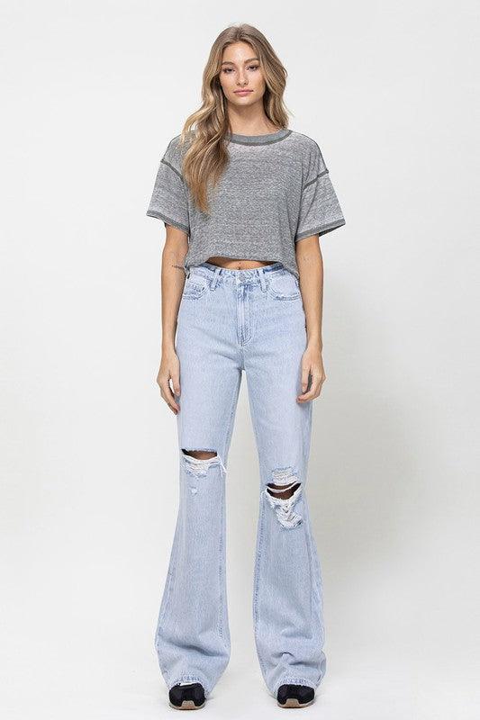 90's Vintage Flare Jeans - Jeans